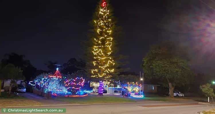 Christmas Light display at 49 Nanovich Avenue, Girrawheen