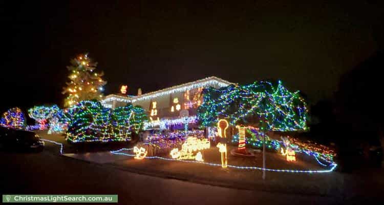 Christmas Light display at  Newlands Crescent, Doncaster East