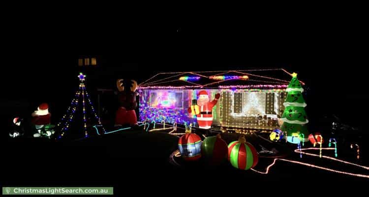Christmas Light display at 40 Kawana Avenue, Blue Haven