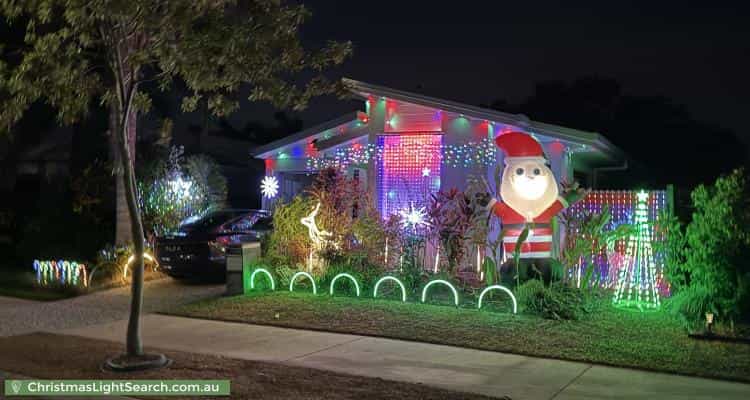 Christmas Light display at 11 Singleton Close, Smithfield