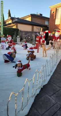 Christmas Light display at 13 Anthony Court, Hallam