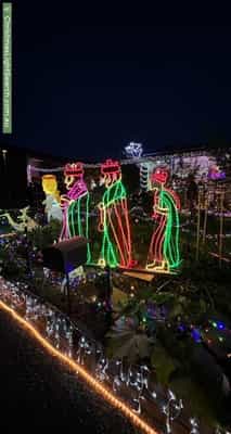Christmas Light display at 8 McCullock Place, Kambah