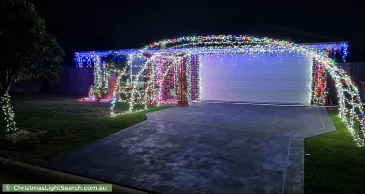 Christmas Light display at 83 Explorer Street, Gregory Hills