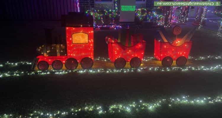 Christmas Light display at 83 Explorer Street, Gregory Hills