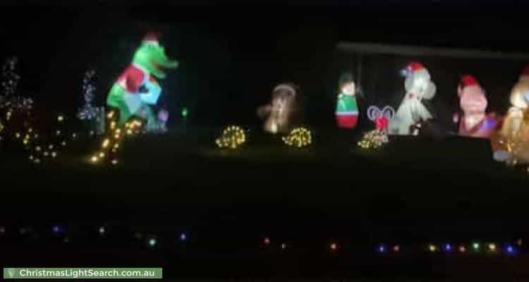 Christmas Light display at 16 Comet Street, Dudley Park