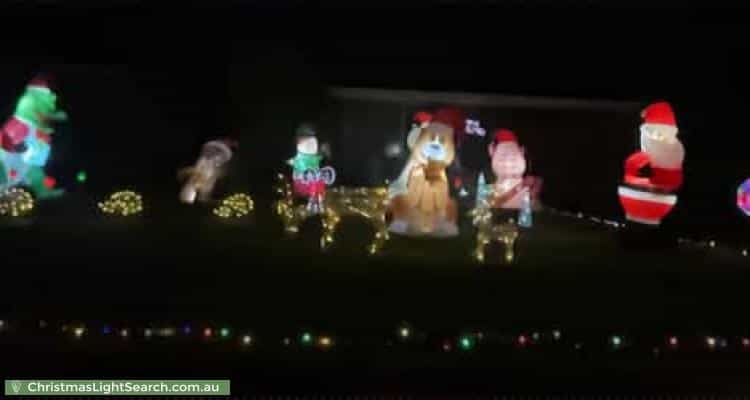 Christmas Light display at 16 Comet Street, Dudley Park
