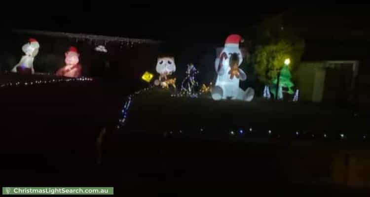Christmas Light display at 16 Comet Street, Dudley Park