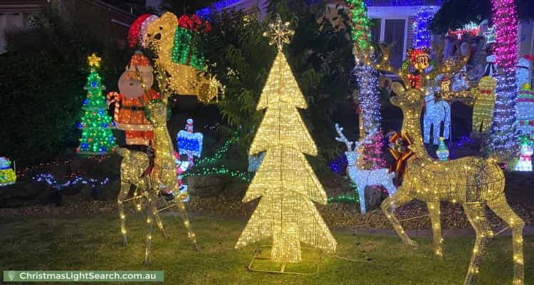 Christmas Light display at 71 Major Crescent, Lysterfield