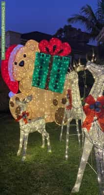 Christmas Light display at 71 Major Crescent, Lysterfield