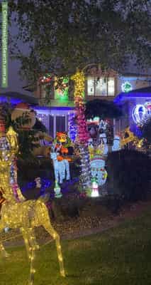 Christmas Light display at 71 Major Crescent, Lysterfield