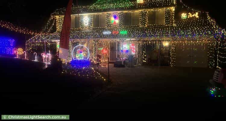 Christmas Light display at 4 Willmott Place, Glenmore Park
