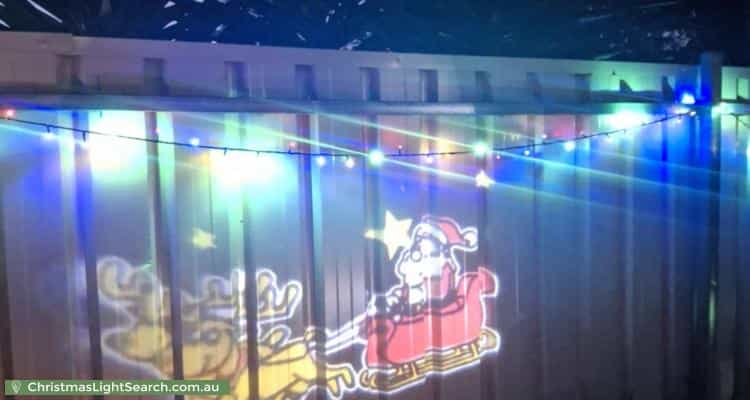 Christmas Light display at 29 Ashton Rise, Huntfield Heights
