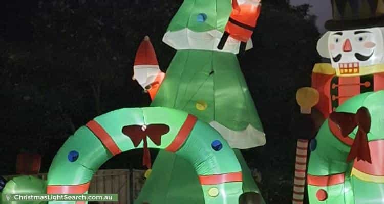 Christmas Light display at 29 Ashton Rise, Huntfield Heights