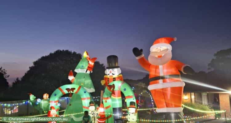 Christmas Light display at 29 Ashton Rise, Huntfield Heights