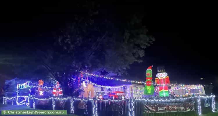 Christmas Light display at 1 Explorer Street, Raceview