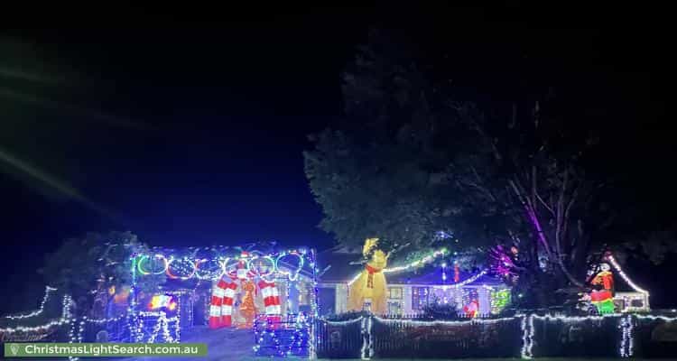 Christmas Light display at 1 Explorer Street, Raceview