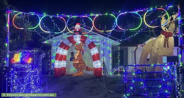 Christmas Light display at 1 Explorer Street, Raceview
