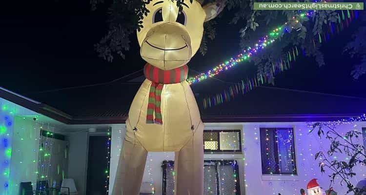 Christmas Light display at 1 Explorer Street, Raceview