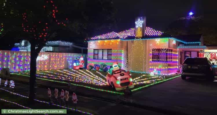 Christmas Light display at 100 Baker Street, Glengowrie