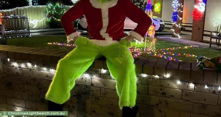 Christmas Light display at 100 Baker Street, Glengowrie
