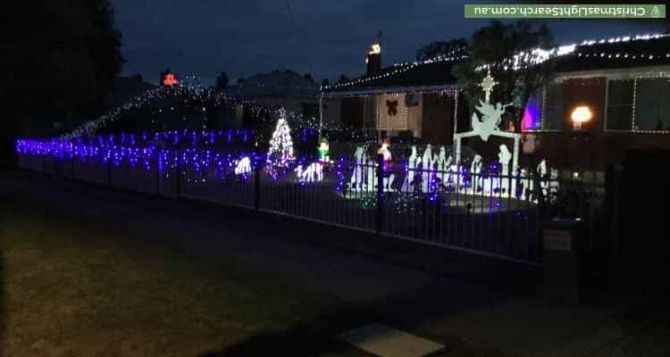 Christmas Light display at 44 Warrendine Street, Orange