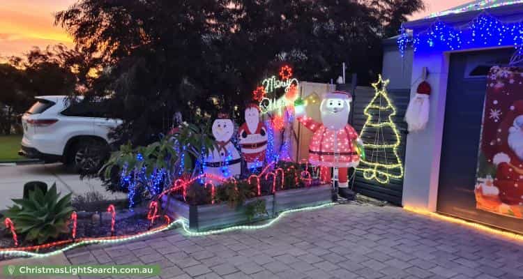 Christmas Light display at 5 Pixie Place, Two Rocks