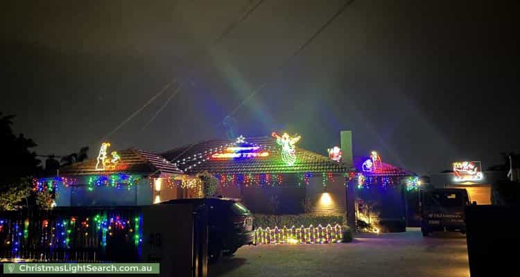 Christmas Light display at 48 Hobbs Crescent, Reservoir