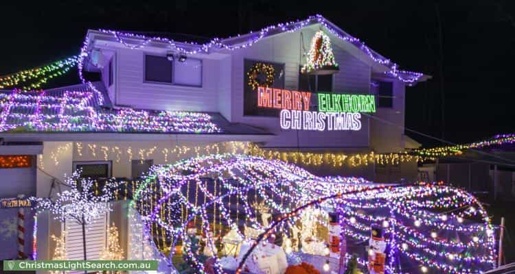 Christmas Light display at 16 Elkhorn Street, Mount Cotton