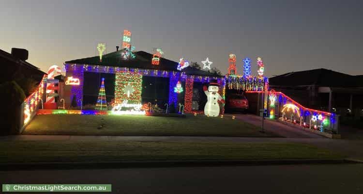 Christmas Light display at 5 Daphne Way, Cranbourne North
