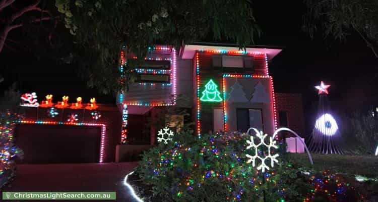 Christmas Light display at 11 Morrison Court, Mount Waverley