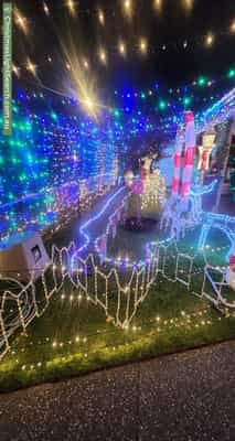 Christmas Light display at 15A Canning Street, Rosewater