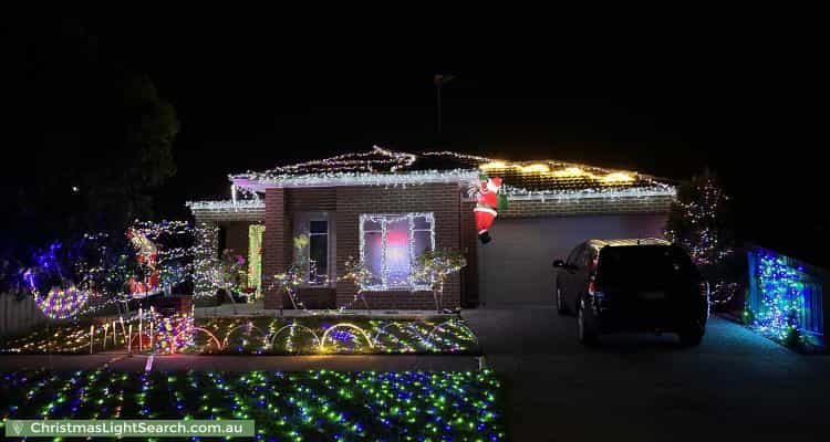 Christmas Light display at 6 Ardeche Lane, Marshall