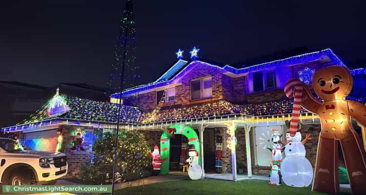 Christmas Light display at 3 Linwood Street, Carindale