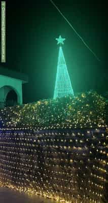 Christmas Light display at 24 Peacock Street, Seaforth