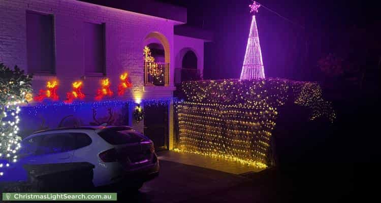 Christmas Light display at 24 Peacock Street, Seaforth