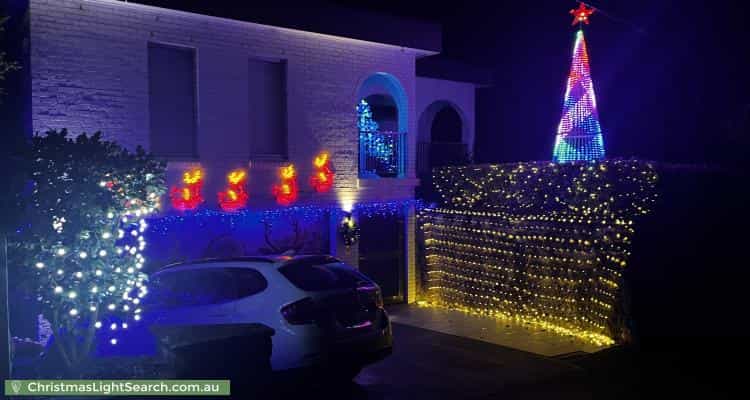 Christmas Light display at 24 Peacock Street, Seaforth