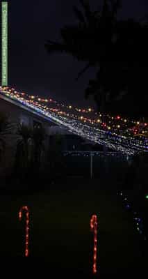 Christmas Light display at 45 Kawana Avenue, Blue Haven