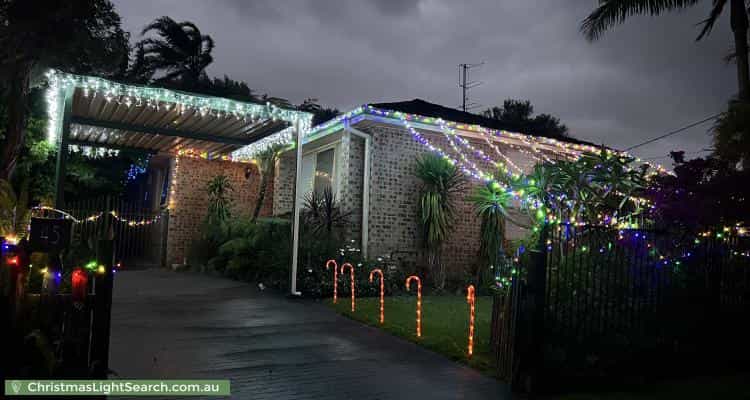 Christmas Light display at 45 Kawana Avenue, Blue Haven