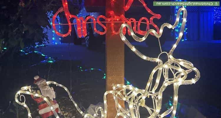 Christmas Light display at 17 Sainsbury Street, Wanniassa