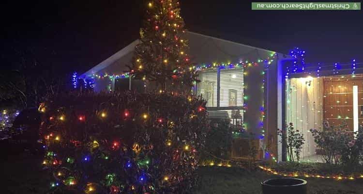 Christmas Light display at 17 Sainsbury Street, Wanniassa