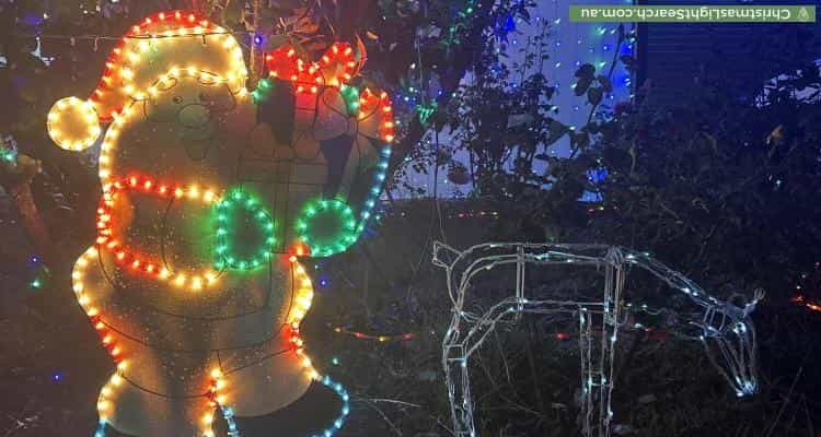 Christmas Light display at 17 Sainsbury Street, Wanniassa