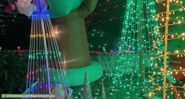 Christmas Light display at 9 Oakwood Avenue, Woodlands