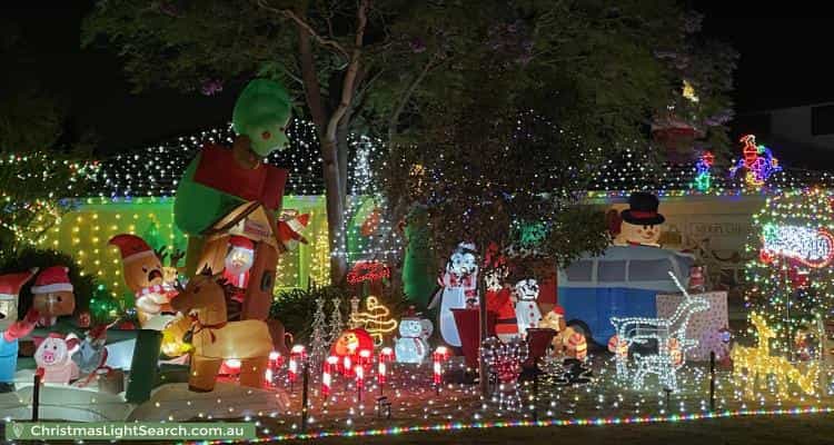 Christmas Light display at 9 Oakwood Avenue, Woodlands