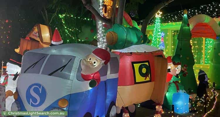 Christmas Light display at 9 Oakwood Avenue, Woodlands