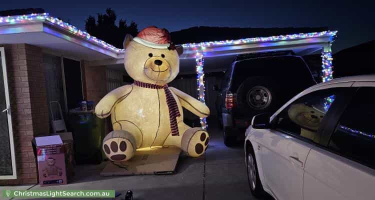 Christmas Light display at 9 Corsair Close, Port Kennedy