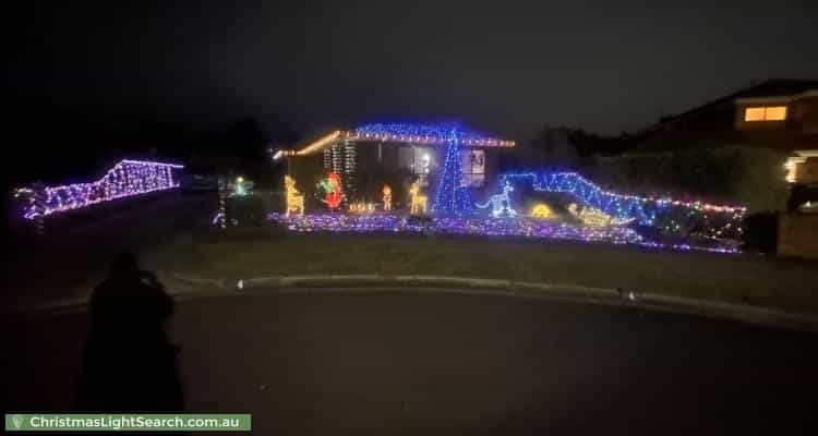 Christmas Light display at 4 Wattle Court, Warragul
