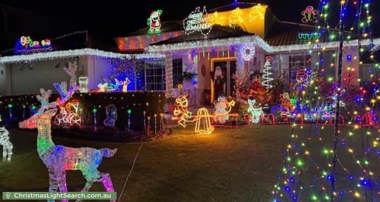 Christmas Light display at 6 Anacapri Road, Hillarys