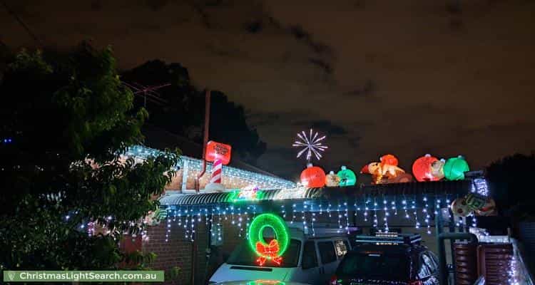 Christmas Light display at 15 Jeanette Street, Woodville Park