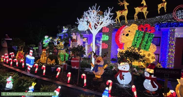 Christmas Light display at 27 Lincoln Park Close, Point Cook