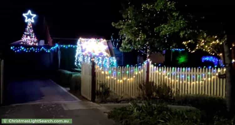 Christmas Light display at 43 Pemberton Street, Oaklands Park